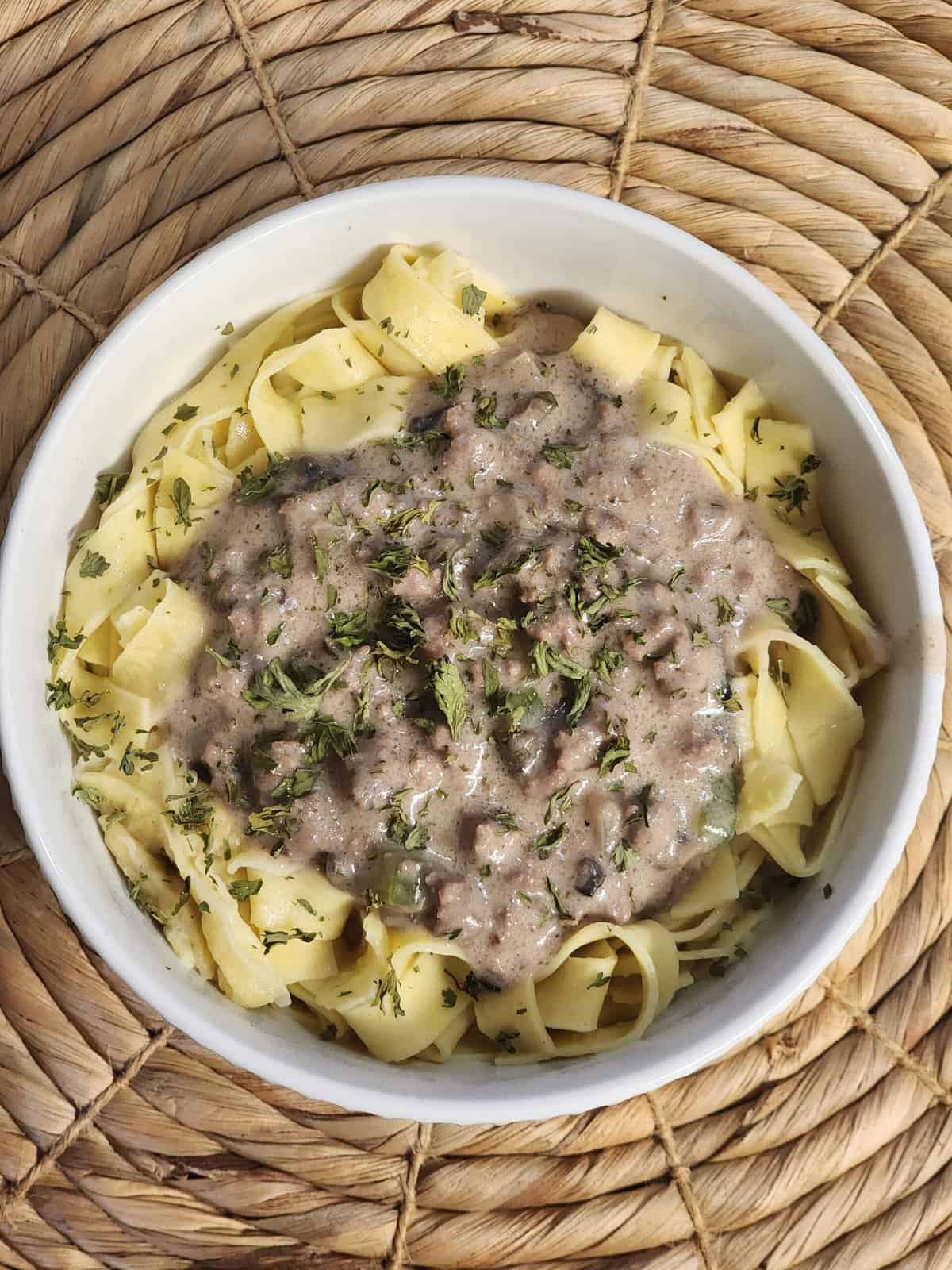 ground beef stroganoff