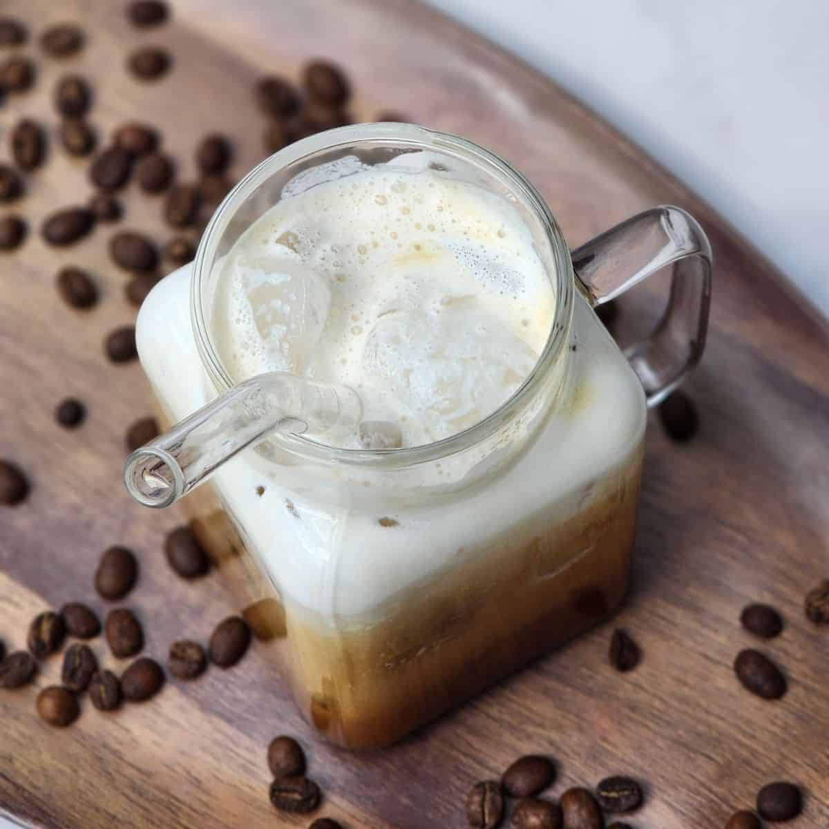 Best Iced Coffee with maple syrup