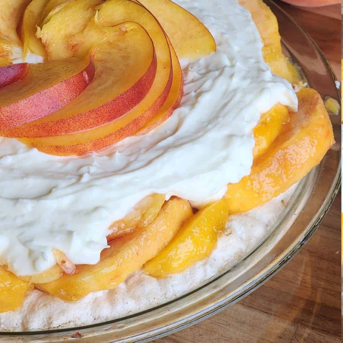 Soda cracker peach pie