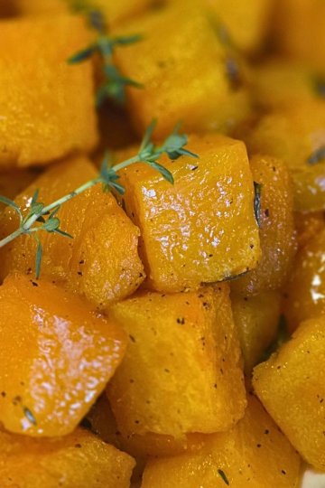 Roasted Butternut Squash Cubes