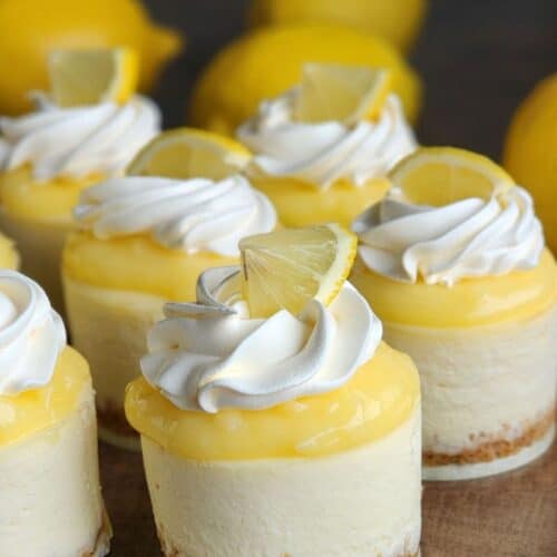 Mini Lemon Cheesecakes