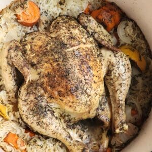 One Pot Whole Chicken with Rice