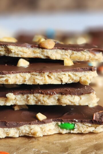 monster cookie protein bark