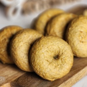 sourdough pumpkin bagels