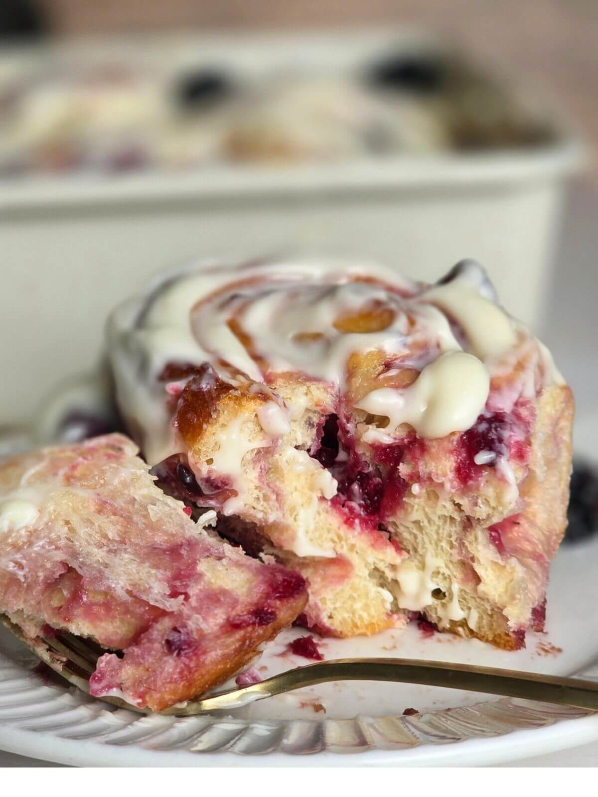 sourdough blackberry lavender roll