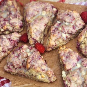 sourdough white-chocolate-raspberry-scones
