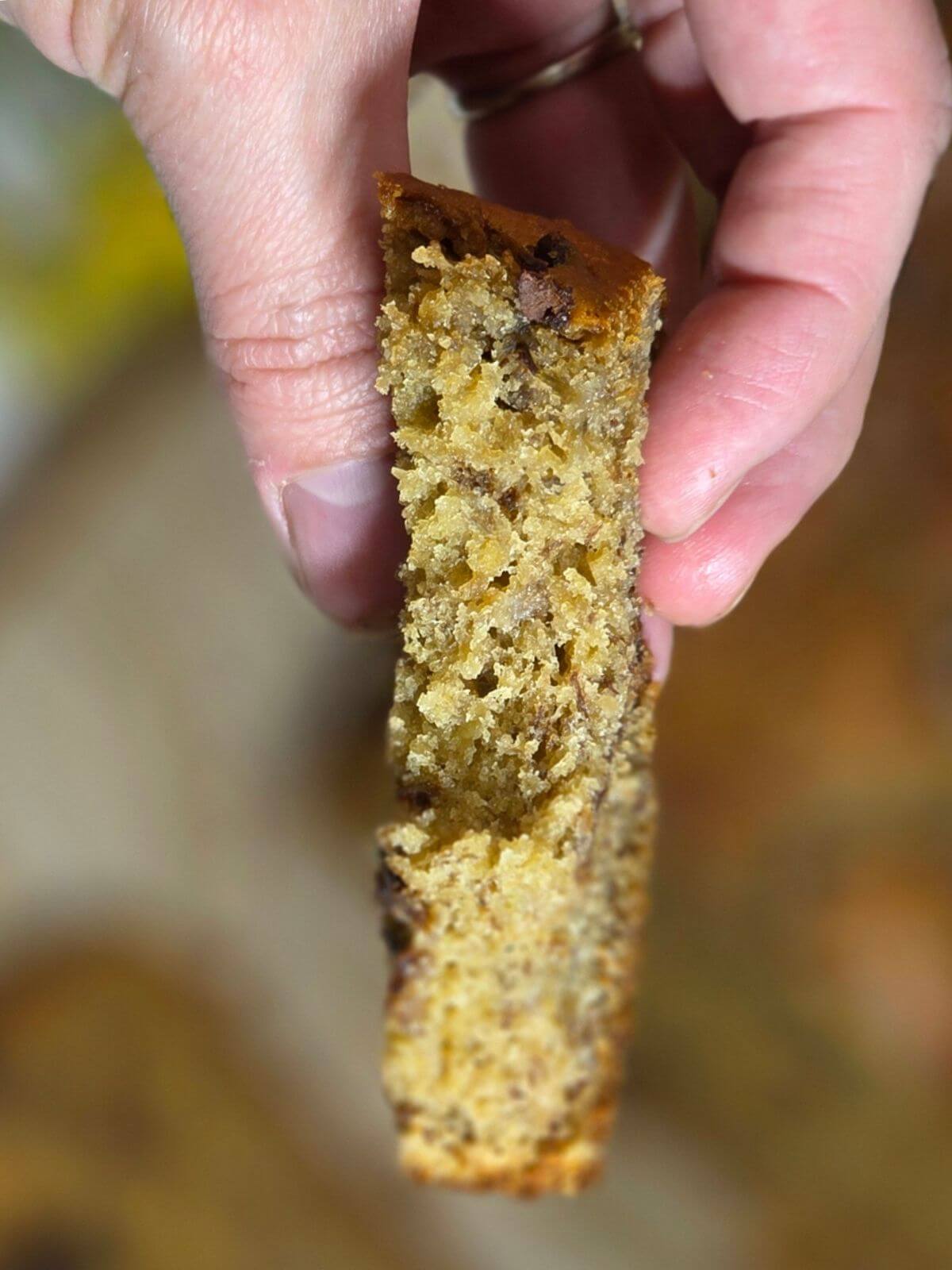 slice of banana bread