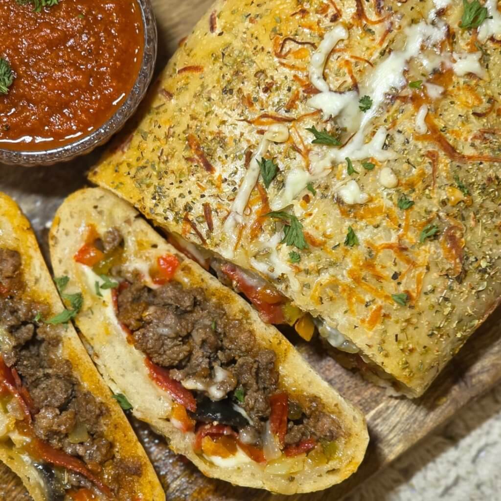 sourdough pizza stromboli