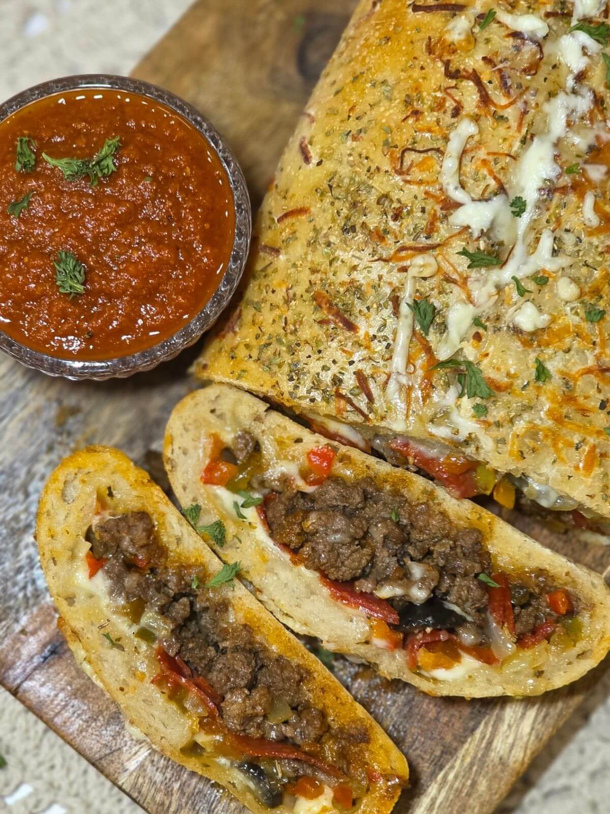 sourdough pizza stromboli